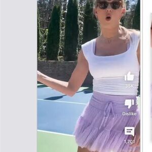 Pop flex lilac skort